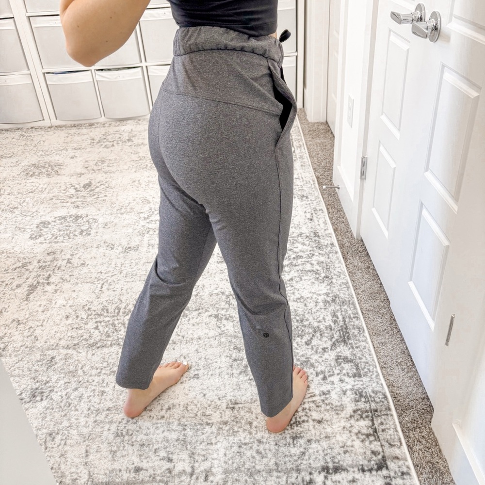 Lululemon On The Fly Pant 27 Heathered Black